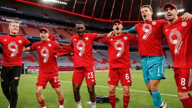 体育直播-4个冠军+3场雪战+1场闹剧，拜仁9连冠赛季五味杂陈